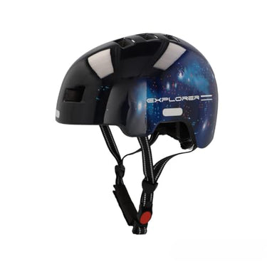 FISCHER BMX Fahrradhelm, Radhelm, Dirt Bike Helm Plus Power, S/M, 54-59cm, bunt, mit integriertem LED-Rücklicht im Sale